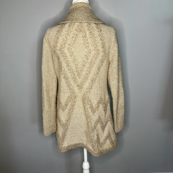 Anthropologie Angel of the North Drape Front Cardigan Size M - Picture 6 of 10